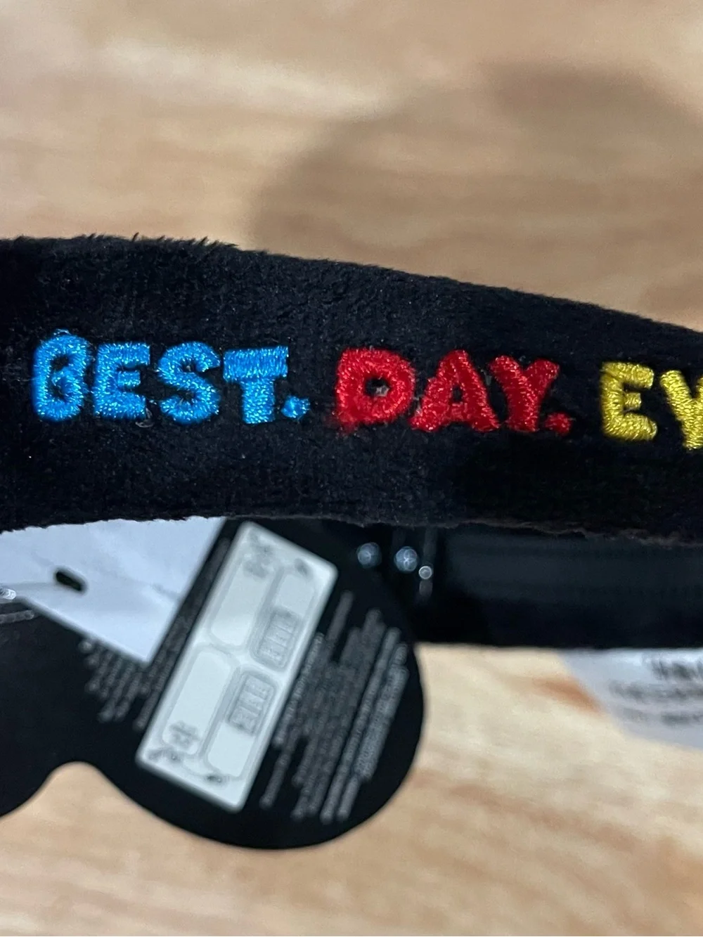 Disney Black Headband with light up Red Mickey Balloons